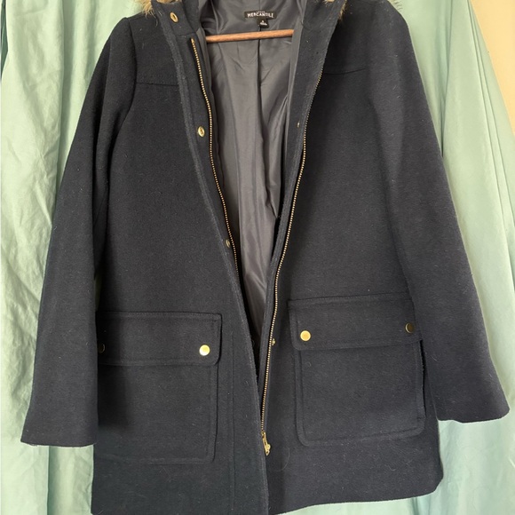 J Crew Mercantile Vail Parka - Navy - Size 4 - Picture 3 of 6